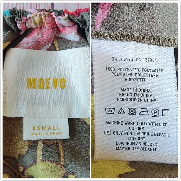 Anthropologie Maeve Vallita Off-The-Shoulder Blouse sz XS - Picture 7 of 7